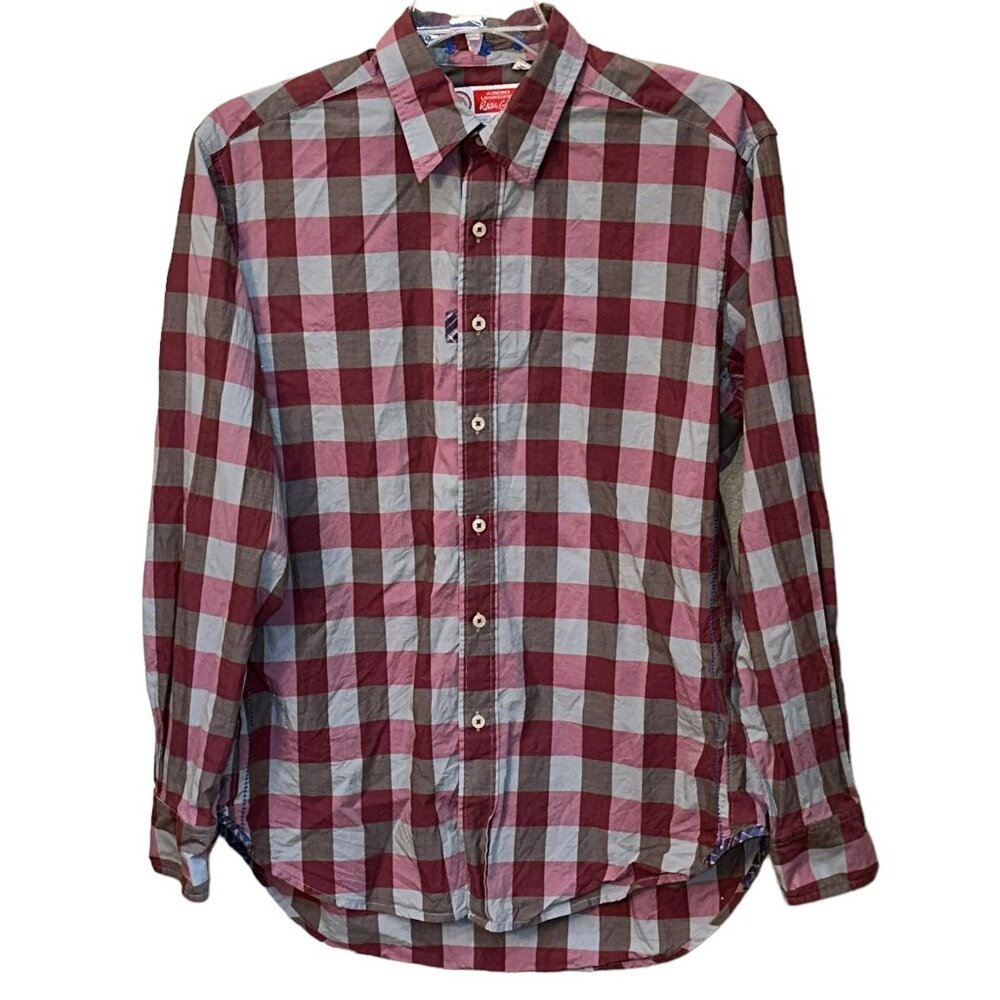 Robert Graham Plaid Long Sleeve The Freshly Laundered Dress Shirt Size Medium